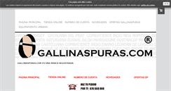 Desktop Screenshot of gallinaspuras.com